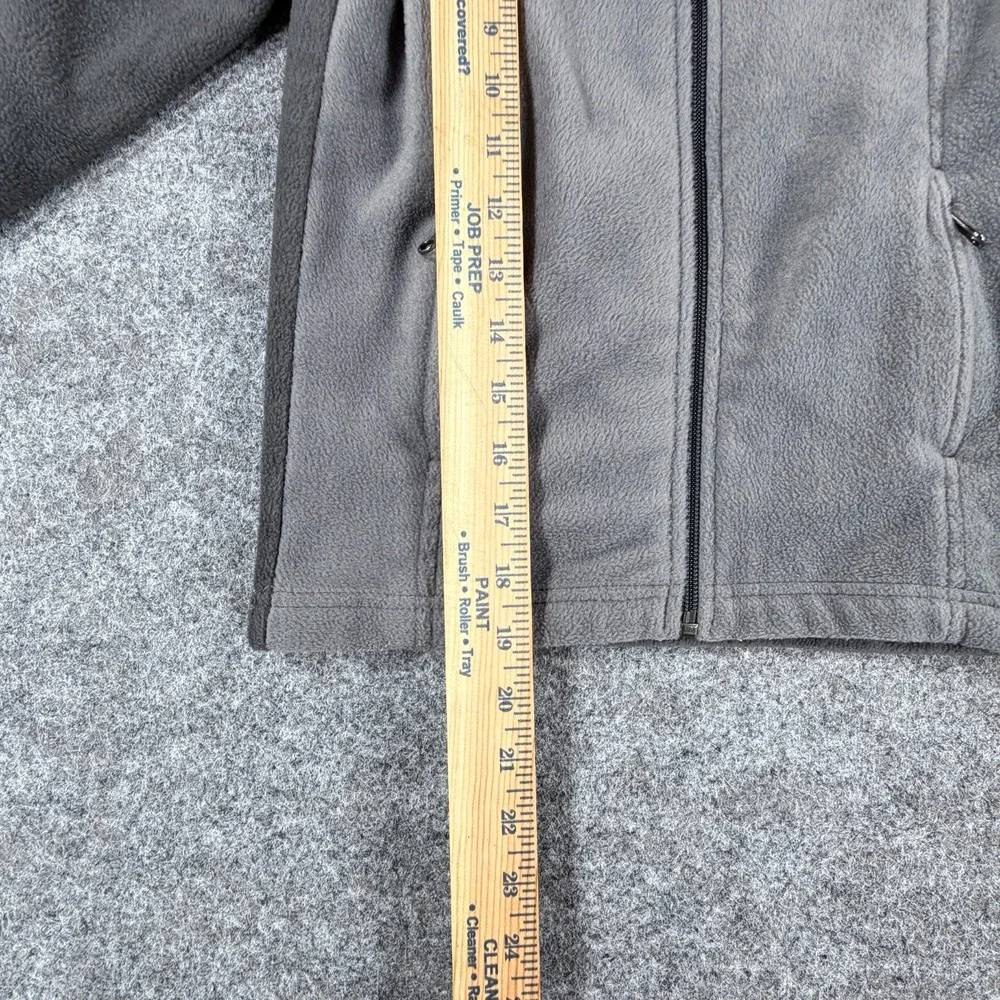 Columbia Steens Mountain II Fleece Jacket Boy's XS Gray Black Lightweight Zip Up